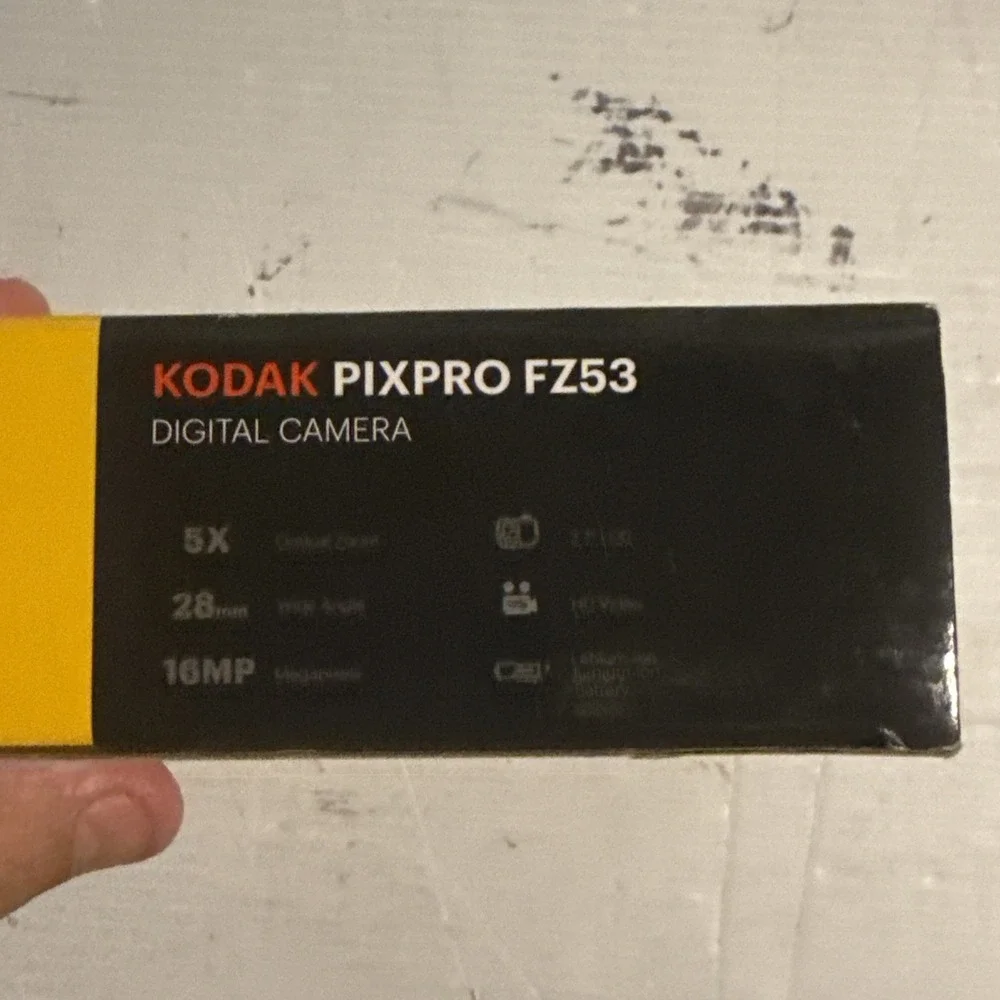 Kodak PIXPRO FZ53 16MP Digital Camera Blue 5X Wide Zoom Tested New In Open Box